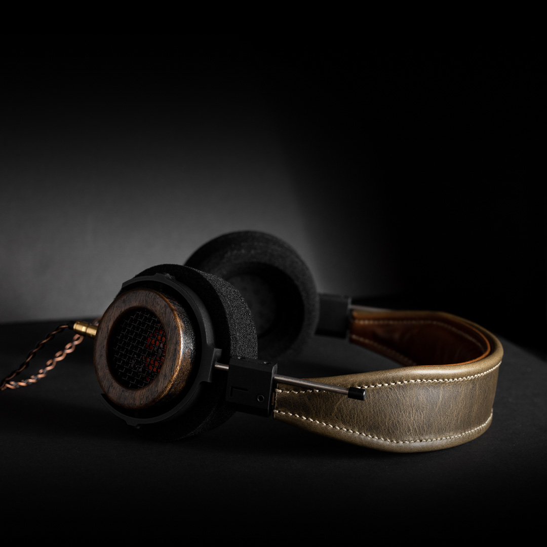 Custom headphone build, front detail